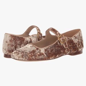 Sam Edelman Michaela crushed velvet Mary Jane flats, Prosecco, 9